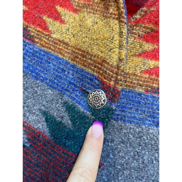 Vintage Two Twenty Wool Southwestern Button Vest Medium - Picture 4 of 8